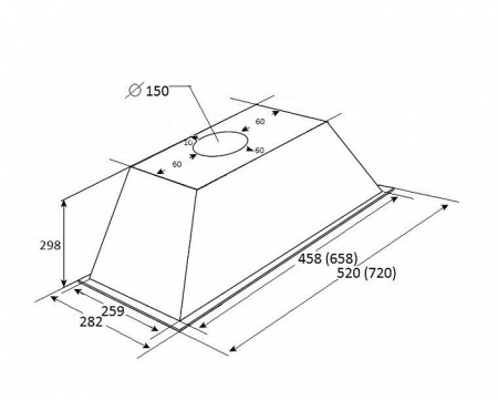 Вытяжка KUPPERSBERG INLINEA 72 XE купить с доставкой по Москве и Московской области в интернет-магазине ТехноВегас