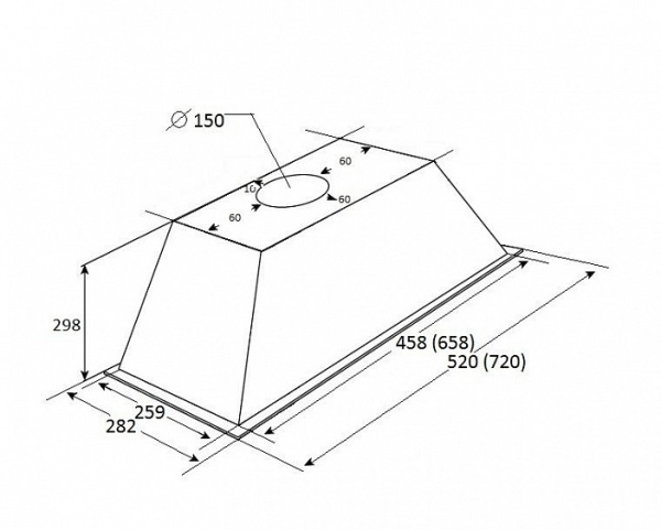Вытяжка KUPPERSBERG INLINEA 72 XE