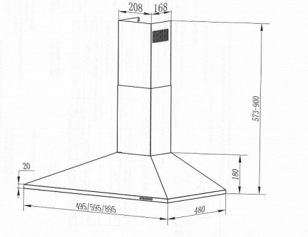 Вытяжка Falmec VETRA IS.120 White купить с доставкой по Москве и Московской области в интернет-магазине ТехноВегас
