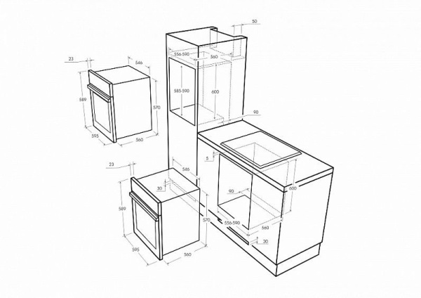 Электрический духовой шкаф MAUNFELD meof.676b (цвет чёрный+чёрное стекло) купить с доставкой по Москве и Московской области в интернет-магазине ТехноВегас
