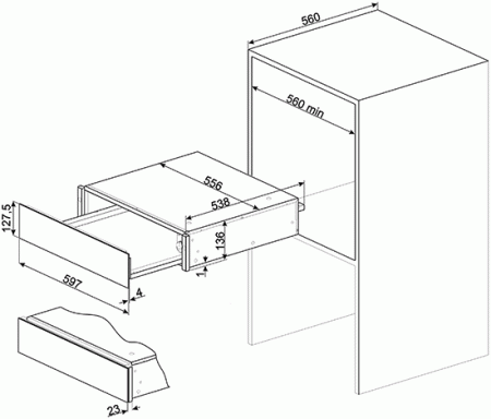 Подогреватель посуды SMEG CPR615NR купить с доставкой по Москве и Московской области в интернет-магазине ТехноВегас