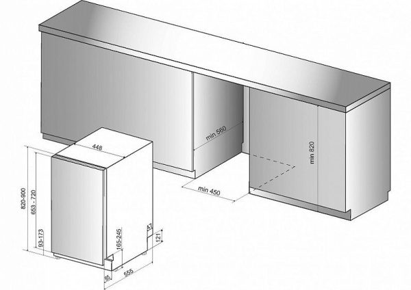 Встраиваемая посудомоечная машина Whirlpool WSIC 3M17 C купить с доставкой по Москве и Московской области в интернет-магазине ТехноВегас