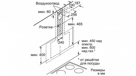 Вытяжка SIEMENS LC91KWW20 купить с доставкой по Москве и Московской области в интернет-магазине ТехноВегас
