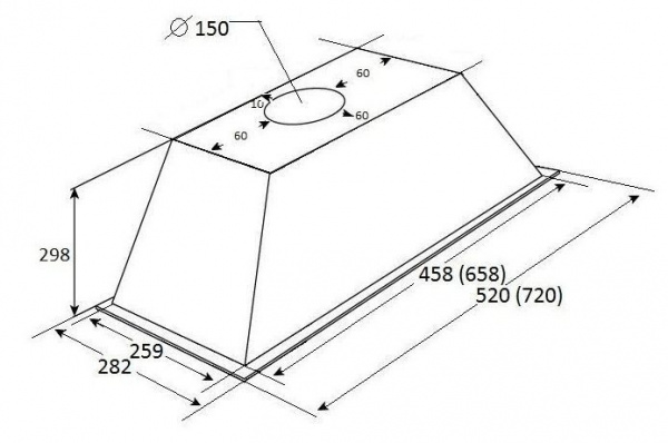 Вытяжка KUPPERSBERG INLINEA 72 C