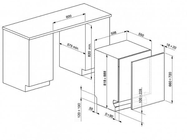 Посудомоечная машина SMEG stp364s купить с доставкой по Москве и Московской области в интернет-магазине ТехноВегас