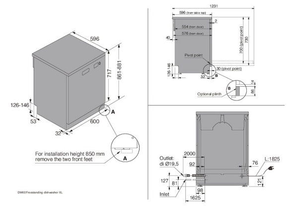 ПОСУДОМОЕЧНАЯ МАШИНА ASKO DFS344ID.S