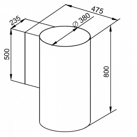 Вытяжка KUPPERSBERG WL-TUBA B купить с доставкой по Москве и Московской области в интернет-магазине ТехноВегас