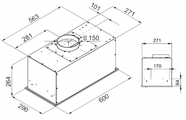 Вытяжка Kuppersberg IBOX 60 B