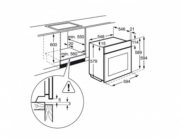 Духовой шкаф ELECTROLUX eoa 95551 av купить с доставкой по Москве и Московской области в интернет-магазине ТехноВегас
