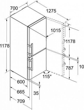 Холодильник Liebherr CNef 5725 купить с доставкой по Москве и Московской области в интернет-магазине ТехноВегас
