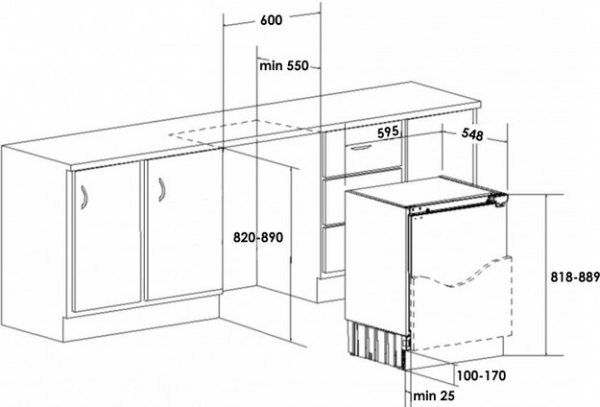 Встраиваемая морозильная камера Schaub Lorenz SLF E107W0M купить с доставкой по Москве и Московской области в интернет-магазине ТехноВегас