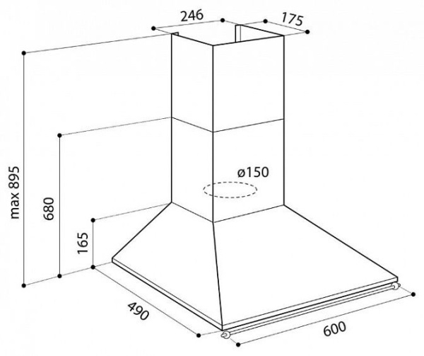 Вытяжка LEX VINTAGE 600 BLACK купить с доставкой по Москве и Московской области в интернет-магазине ТехноВегас