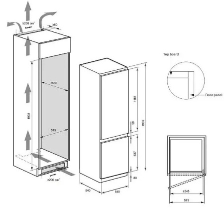 Встраиваемый холодильник Kaiser EKK 60193 купить с доставкой по Москве и Московской области в интернет-магазине ТехноВегас
