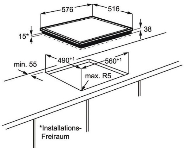 Поверхность AEG hk 65407 rxb купить с доставкой по Москве и Московской области в интернет-магазине ТехноВегас