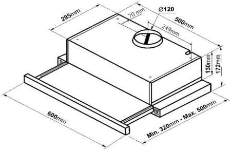 Вытяжка KORTING KHP 6617 RB купить с доставкой по Москве и Московской области в интернет-магазине ТехноВегас