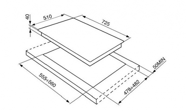 Поверхность SMEG p1752x