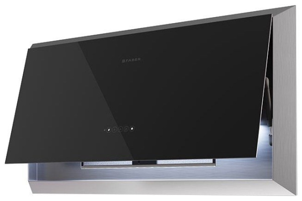 Каминная вытяжка FABER Twice Aries BK Glass/X A90 купить с доставкой по Москве и Московской области в интернет-магазине ТехноВегас