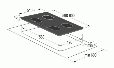 Поверхность GORENJE iq 641 ac купить с доставкой по Москве и Московской области в интернет-магазине ТехноВегас