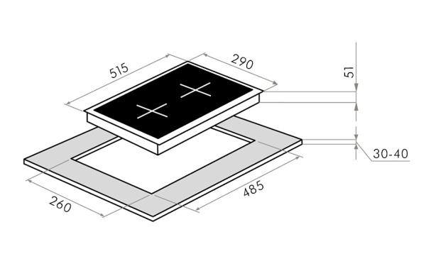 Встраиваемая газовая варочная панель Maunfeld EGHE.32.63CW/G купить с доставкой по Москве и Московской области в интернет-магазине ТехноВегас