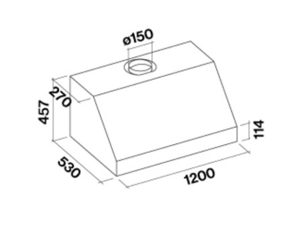 Вытяжка FALMEC ZEUS PRO 120 inox (950) пристенная CZUN20.E0P2#ZZZI410F