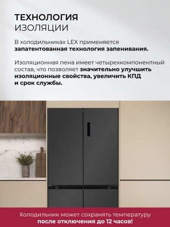 Холодильник LEX LCD505MgID купить с доставкой по Москве и Московской области в интернет-магазине ТехноВегас