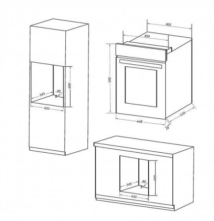 Электрический духовой шкаф MAUNFELD EOEM516B купить с доставкой по Москве и Московской области в интернет-магазине ТехноВегас