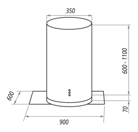 Вытяжка MAUNFELD berta plus 90  inox glass купить с доставкой по Москве и Московской области в интернет-магазине ТехноВегас