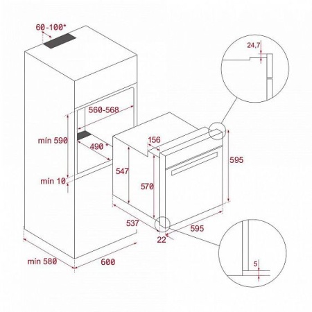ДУХОВОЙ ШКАФ TEKA AIRFRY HSB 646 SS купить с доставкой по Москве и Московской области в интернет-магазине ТехноВегас
