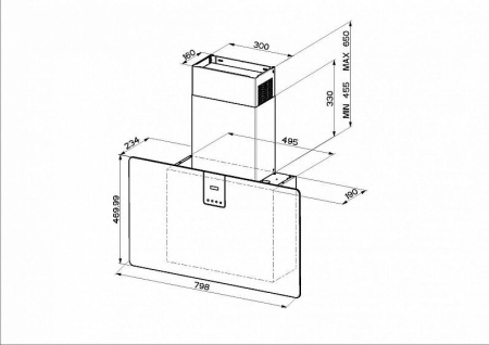 Вытяжка FABER SOFT SLIM BIANCO KOS A80 купить с доставкой по Москве и Московской области в интернет-магазине ТехноВегас