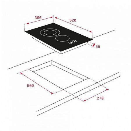 Варочная панель TEKA TBC 32010 TTC BLACK купить с доставкой по Москве и Московской области в интернет-магазине ТехноВегас