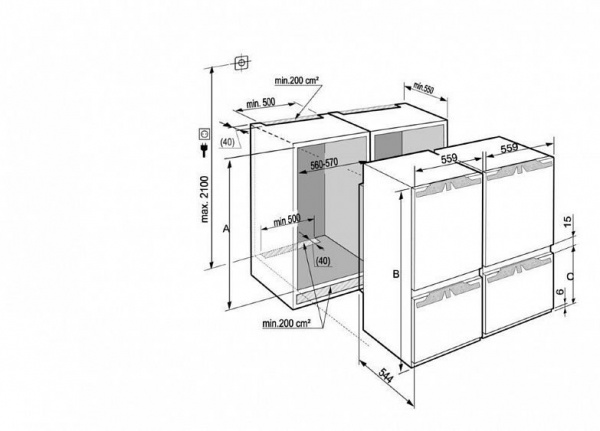 Холодильник LIEBHERR SBS 66I3 (ICBN 3386 + SICN 3386)