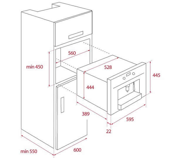 Встраиваемая кофемашина Teka CLC 855 GM STEAM GREY