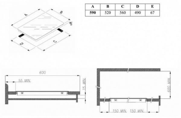 Стеклокерамическая панель Weissgauff HI 6140 G