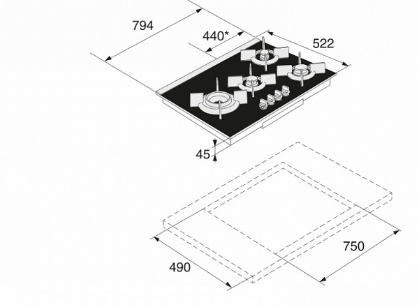 Поверхность ASKO hg1825ab купить с доставкой по Москве и Московской области в интернет-магазине ТехноВегас