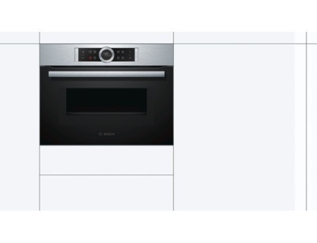 Компактный духовой шкаф с свч Bosch CMG633BS1 купить с доставкой по Москве и Московской области в интернет-магазине ТехноВегас