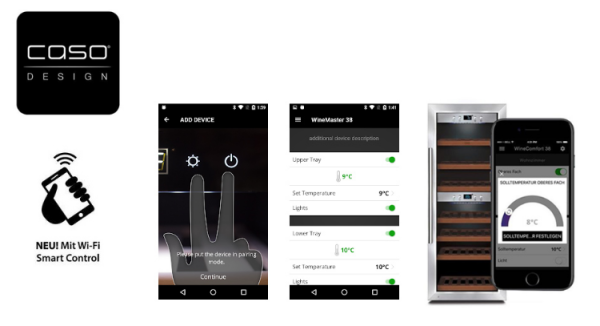 Винный шкаф Caso WineChef Pro 126-2D купить с доставкой по Москве и Московской области в интернет-магазине ТехноВегас