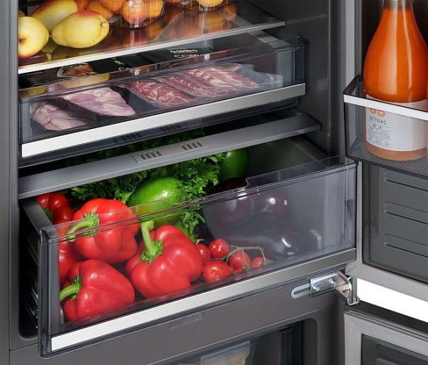 Встраиваемый холодильник WEISSGAUFF WRKI 2000 Total NoFrost Inverter Premium EcoFresh Inox купить с доставкой по Москве и Московской области в интернет-магазине ТехноВегас