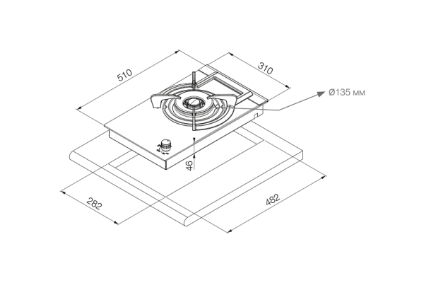 Варочная поверхность PANDO PGA-4130