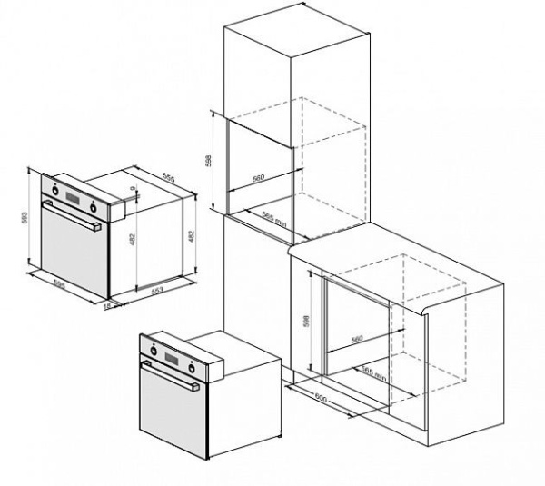 Духовой шкаф WEISSGAUFF EOV 29 PDW купить с доставкой по Москве и Московской области в интернет-магазине ТехноВегас