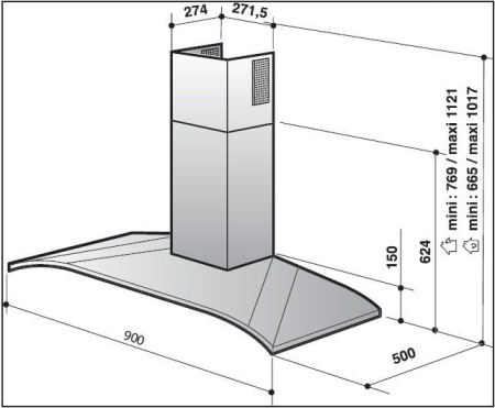 Вытяжка DE DIETRICH DHR7941X купить с доставкой по Москве и Московской области в интернет-магазине ТехноВегас