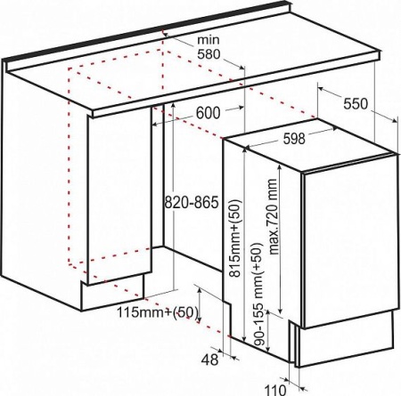 Посудомоечная машина EXITEQ EXDW-I603 купить с доставкой по Москве и Московской области в интернет-магазине ТехноВегас