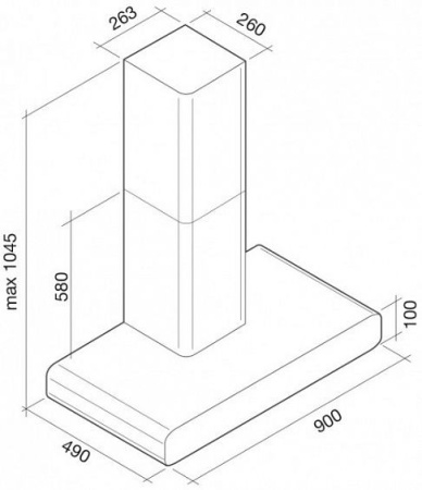 Вытяжка FALMEC imago parete 800 90 bk купить с доставкой по Москве и Московской области в интернет-магазине ТехноВегас