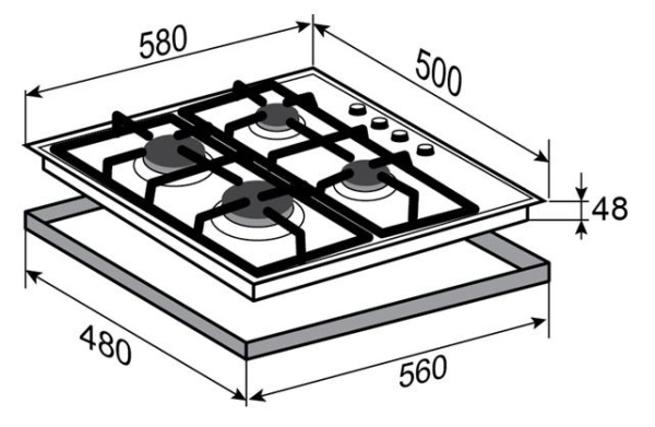 Поверхность ZIGMUND & SHTAIN gn 98.61 s купить с доставкой по Москве и Московской области в интернет-магазине ТехноВегас