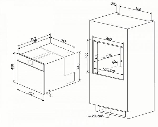 Шкаф скоростного охлаждения и шоковой заморозки SMEG SAB4604NX купить с доставкой по Москве и Московской области в интернет-магазине ТехноВегас