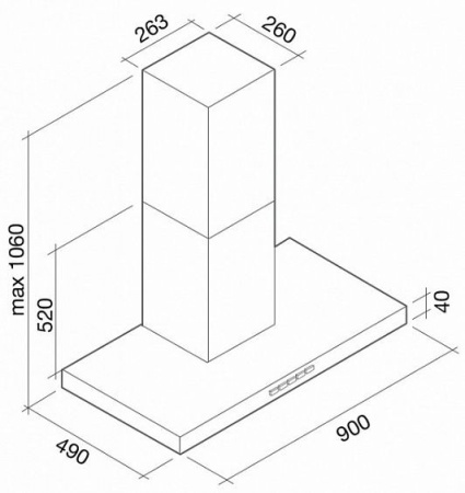 Вытяжка FALMEC PLANE WHITE 90 купить с доставкой по Москве и Московской области в интернет-магазине ТехноВегас