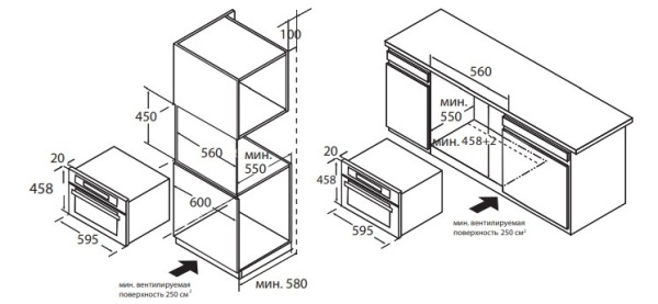 Духовой шкаф WEISSGAUFF oe 442 w купить с доставкой по Москве и Московской области в интернет-магазине ТехноВегас