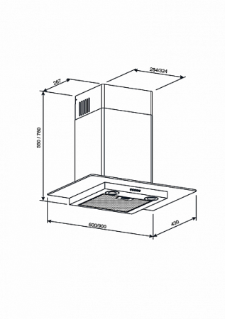 Вытяжка KUPPERSBERG LORA 90 X купить с доставкой по Москве и Московской области в интернет-магазине ТехноВегас