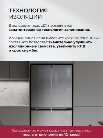 Холодильник LEX LCD505SsGID купить с доставкой по Москве и Московской области в интернет-магазине ТехноВегас