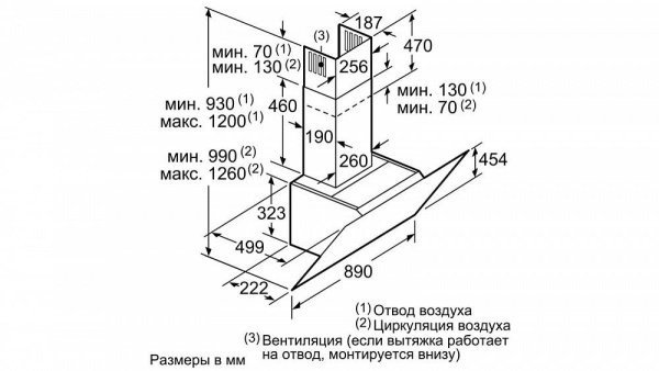 Вытяжка SIEMENS LC91KWW60 купить с доставкой по Москве и Московской области в интернет-магазине ТехноВегас