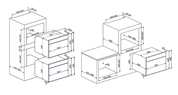 Электрический духовой шкаф SMEG SF4120MCS